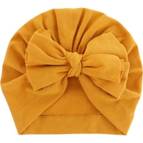 Autumn Bowknot Indian Hat For Newbown Baby Bandanas Turban Headband Girls Kids Headbands Headwrap Headdress Hair Accessories