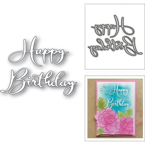 New Happy Birthday Special Words 2020 Metal Cutting Dies for Scrapbooking Decoration and Card Making Embossing Craft No Stamps