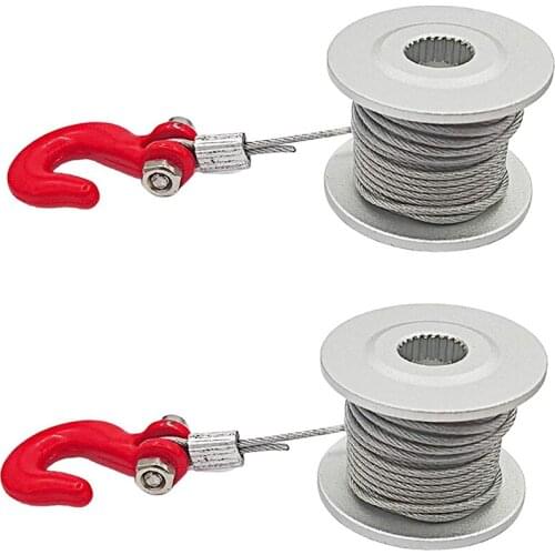 2PCS 25T Steering Gear Servo Winch Wheel Drum for 1/10 RC Crawler Car Traxxas TRX4 Axial SCX10 90046 D90 D110 Tamiya