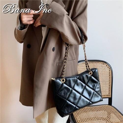 Women Bag Leather Chain Crossbody Messenger Bag Black Women Handbag And purse Soft Leather Crossbody Totes Bags Female Bolso