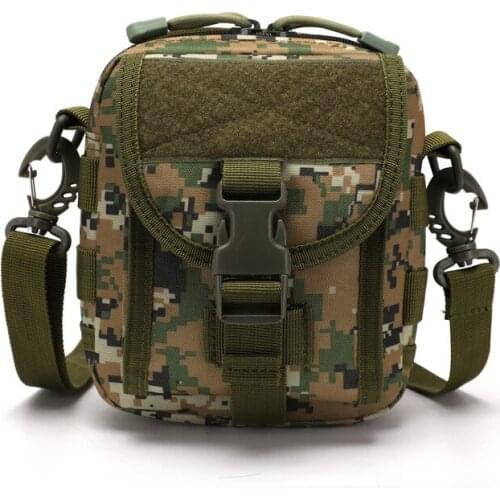 Tactical Shoulder Bag Protector Plus Sports Bag Military Molle EDC Pouch Camouflage Nylon Outdoor Hiking Cycling Bag