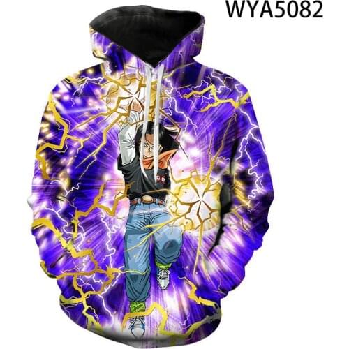 Dragon Print 3D Cool Anime DBZ Hoodies Men Women Children Fashion Long Sleeve Sweatshirts Streetwear Boy Girl Kids Clothes Tops