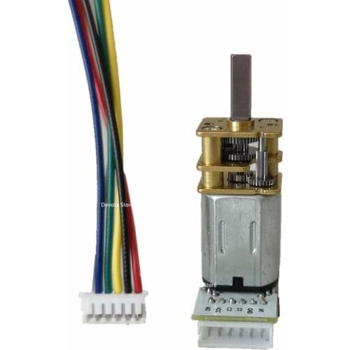 Balance Car Model DIY motor DC 3V-12V GA12-N20 Gear 3V 6V 12V Hall encoder Smart lock precision micro electric motor