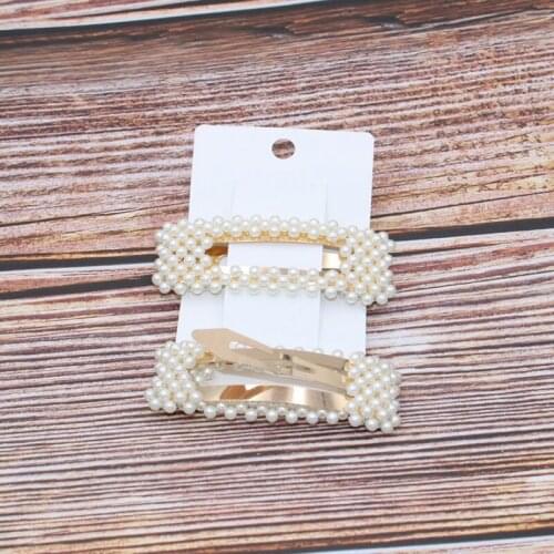Imitation Pearl Hairpin Korean Style Hairpins Girls Alloy Pearl Hair Clip Hair Accessories For Women Girls Party Clearance Sale