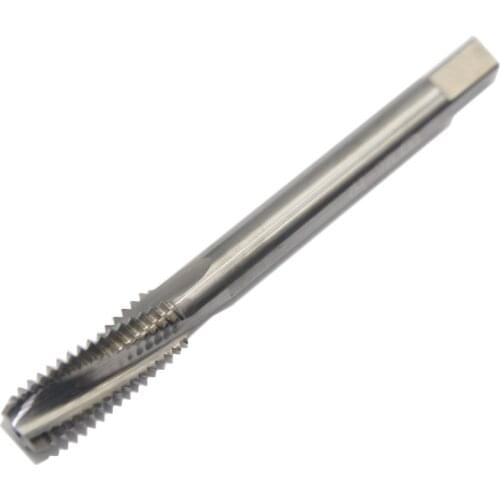 1pc M8 Tap Spiral Solid Carbide Machine Screw Thread Taps Right Hands Pitch 1mm 1.25mm CNC Lathe Metal Threaded Drilling Tool