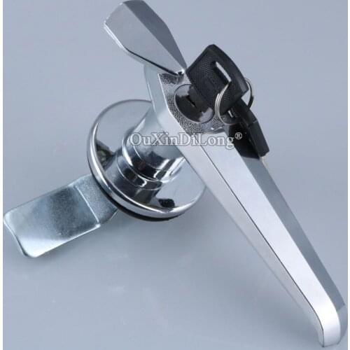 4PCS Zinc Alloy Fire Cabinet Handle Lock Distribution Cabinet Door Lock with Waterproof Cover JF1714