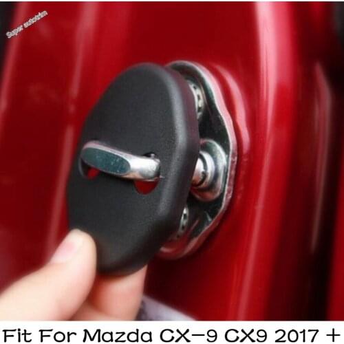 Lapetus Accessories Interior Inner Car Door Lock Protector Kit Cover Trim Plastic Fit For Mazda CX-9 CX9 2017 2018 2019 2020