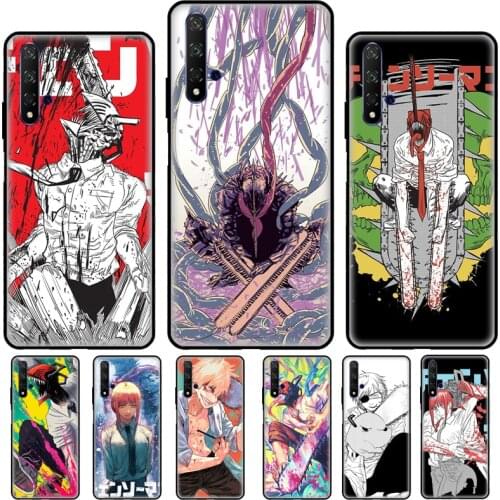 Chainsaw Man Horror Anime For Huawei Nova 5T 2Z 2 3 i Y7A Y6P Y5P 2020 Y3 II Y5 Y6 Y7 2017 2018 Y9 Prime 2019 Case