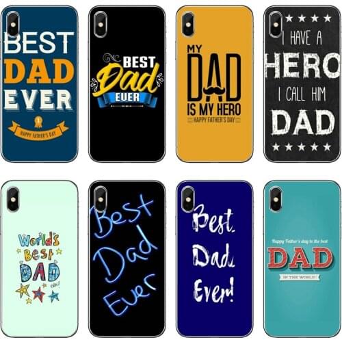 Best Dad Ever cool Soft Transparent Phone Case For Samsung Galaxy J7 J5 Prime pro J3 A7 A5 A3 2018 2017 2016 2015