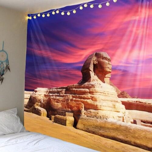 Egyptian pyramid landscape tapestry scene decoration background wall decoration hanging cloth