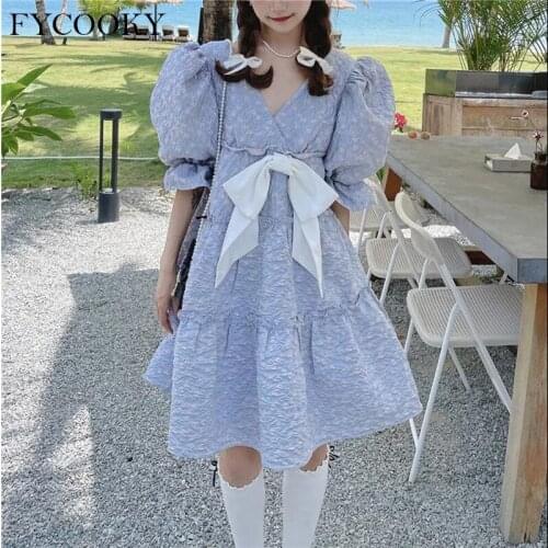 FYCOOKY Solid Summer Dresses