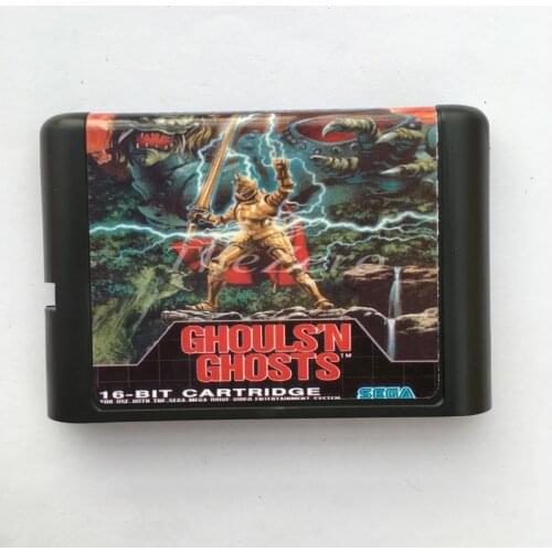 Ghouls n Ghosts EU/JAP Shell for 16 bit Game Card for Genesis System for Sega Mega Drive