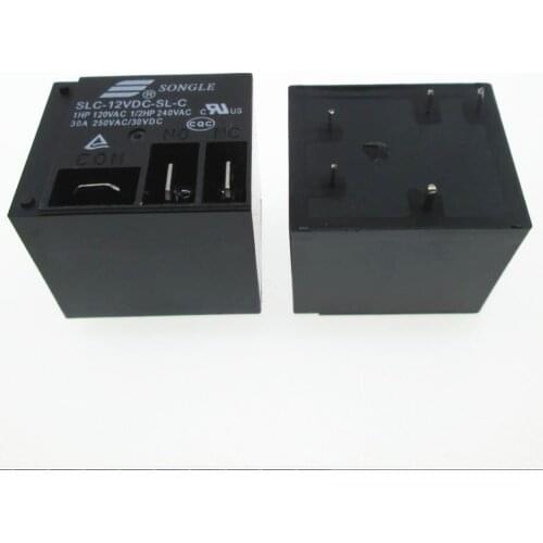 HOT NEW 12V relay SLC-12VDC-SL-C SLC-12VDC-SL SLC-12VDC SLC 12VDC 12V 30A 250VAC SONGLE DIP5