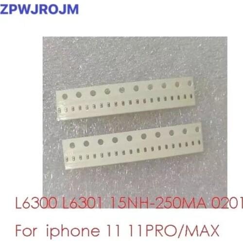 50-100pcs L6300 L6301 15NH-250MA 0201 small blue usb hydra tristar inductance for iphone 11 11PRO/MAX X/XS/XSM/XR 8/8P