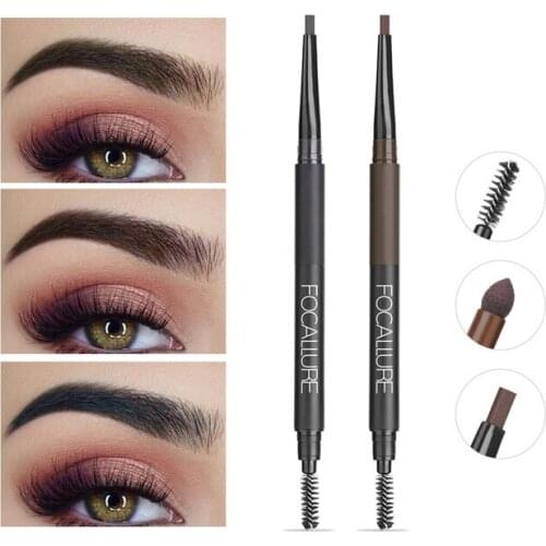 Stars Eyebrow Pencil, Waterproof and Sweat Proof, Three In One Eyebrow Brush, One Word Eyebrow Cosmetics for Beginners