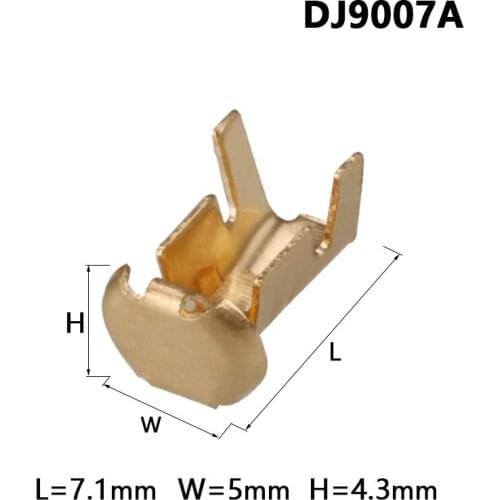 2000 Pcs Auto Brass Tyco Wire Harness Connector Crimp Terminal Fuse Holder Button Contact DJ9007A