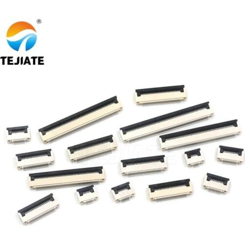10PCS FFC/FPC Connector Flat Cable Socket 0.5MM Adapter 24/26/28/30/32/34/40/45/50/54/60P Down Flip Type Plug Kit
