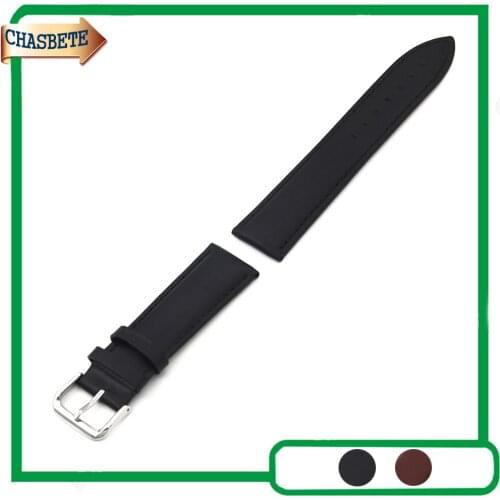 Leather Watch Band for Breitling Watchband 18mm 20mm 22mm 24mm Men Women Belt Wrist Strap Loop Bracelet Black Brown + Pin + Tool
