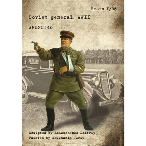 1/35 Soviet general, WWII Military scene combination resin kit soldiers GK Military theme Uncoated No colour