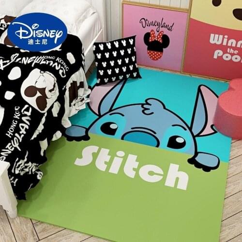 Disney Cartoon Lilio and Stitch Tusm Rugs For Kid Children Bedroom Home Living Room Carpet Large Modern Cute Rectangle Floor Mat