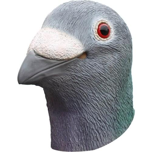 Fancy Dress Halloween Bird Head Mask Latex Animal Cosplay Party Costume NSV