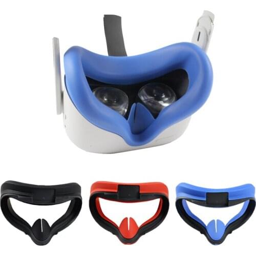 New Silicone Eye Mask Cover For Oculus Quest 2 VR Headset Breathable Anti-sweat Light Face Eye Pad For Oculus Quest2 VR Glasses