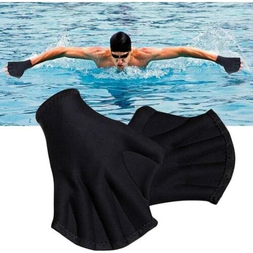 Diving Swimming Surfing Webbed Gloves Neoprene Training Fins Hand Paddle Surfing