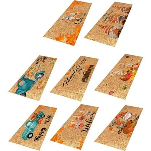 28EB Gnome Mat Anti Slipping Door for thansgiving Kitchen Bathroom Carpet Ornament
