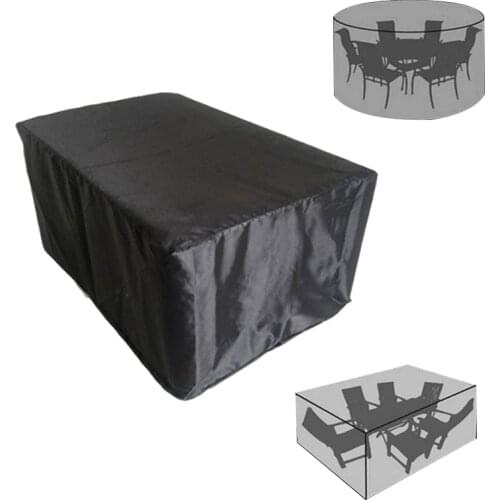 Garden Furniture Home Rain Cover Waterproof Oxford Wicker Sofa Protection Set Garden Patio Rain Snow Dustproof Black Covers
