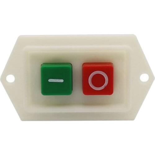 Drill Press Switch on / Off Self-locking Start Button LC310 220 / 380V 10A