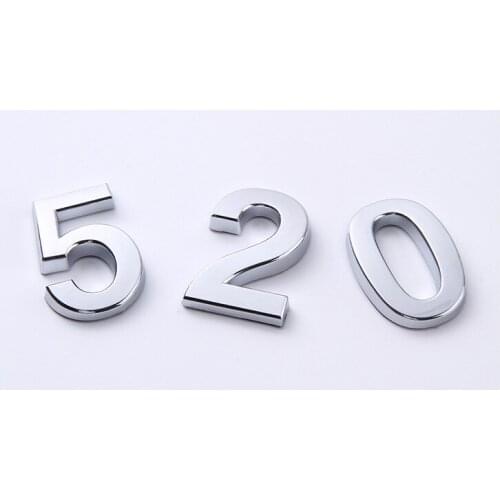 50*35*6mm 0 To 9 Self Adhesive Electroplating Door Number Self Adhesive Sticker Digital Number Home House Numbers Door Plates