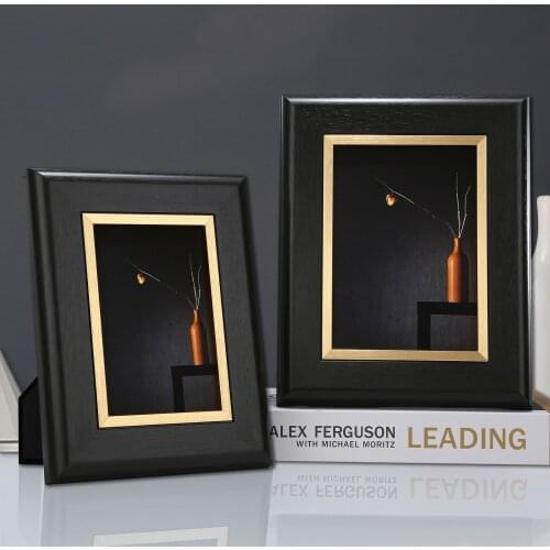 6/7/10 Inch Modern Light Luxury Solid Wood Photo Frame Living Room rnaments