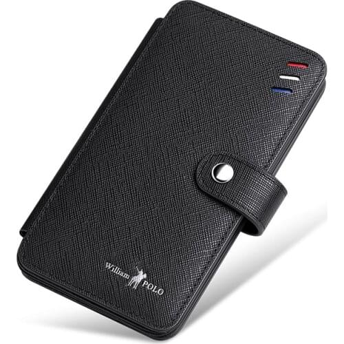 WILLIAMPOLO Card bag mens real pickup card multi-card bank card set mini small card bag drivers license