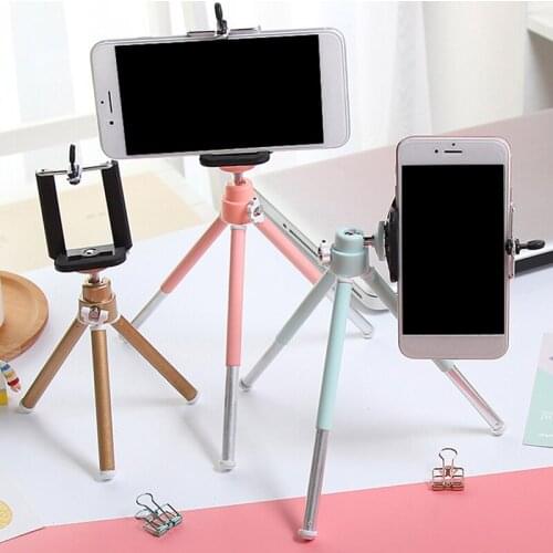 Camera Cell Phone Holder Clip Desktop Photography Telescopic Tripod Holder Stand