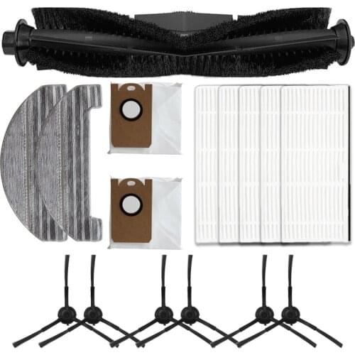 TOP!-Main Roller Brush Side Brush HEPA Mops Dust Bag Robot Vacuum for Proscenic M8 Pro Vacuum Cleaner Accessories Replacement