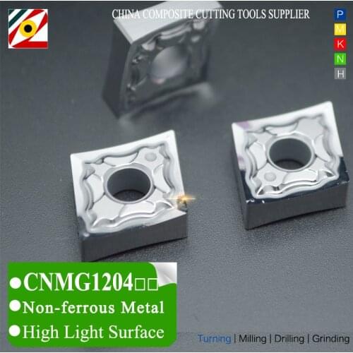 EDGEV CNC Carbide Inserts CNMG120404 CNMG120408 AC Lathe Cutter Tungsten Insert Turning Tool Machining Aluminum Copper