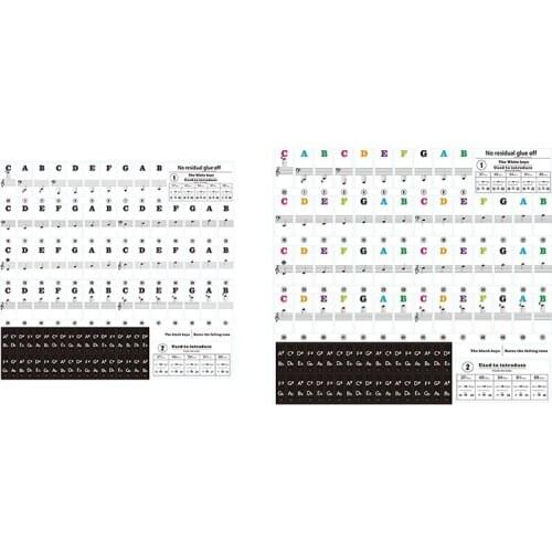 88/61/54/49 Keyboard Sticker Universal Piano Transparent Sticker Keyboard Keyboard Hand Roll Piano Key Sticker