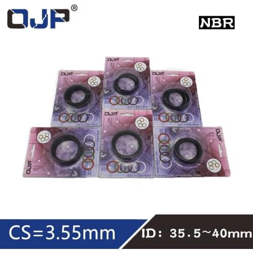 O-ring Waterproof NBR seal O ring Boxed nitrile rubber Gask thickness CS 3.55mm ID35.5/36.5/37.5/38.7/40mm