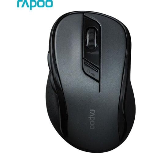 RAPOO M500W USB Support Bluetooth 2.4G Wireless charging Gaming Mute Mouse 1600 DPI 6 buttons Programmable for Office Mice PC