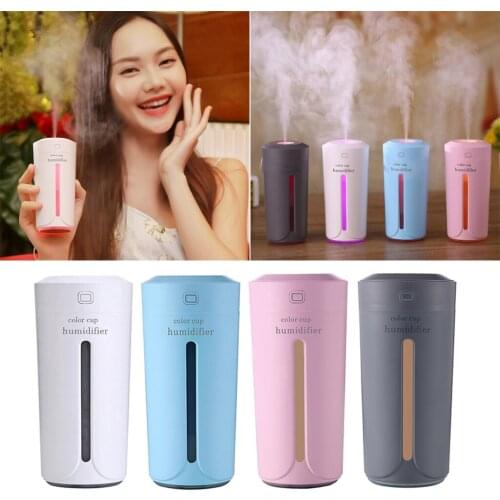 Humidifier Purifier Diffuser Aromatherapy Night Lamp LED 4 Colors Car Home