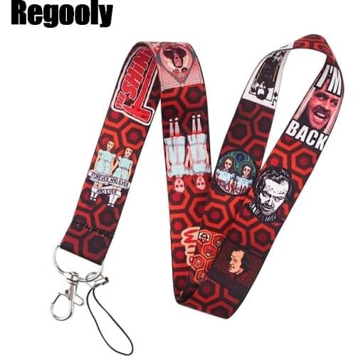 Horrible movie The Shining Funny art Lanyard Neck Key Strap for Phone Keys ID Card Cartoon webbings ribbons