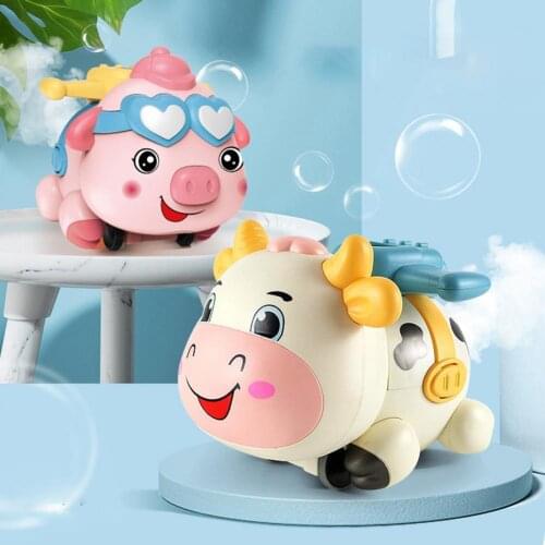 Bubble Blower Toy Cartoon Animal Shape Automatic Safe Remote Control Bubble Machine Car Toy for Children