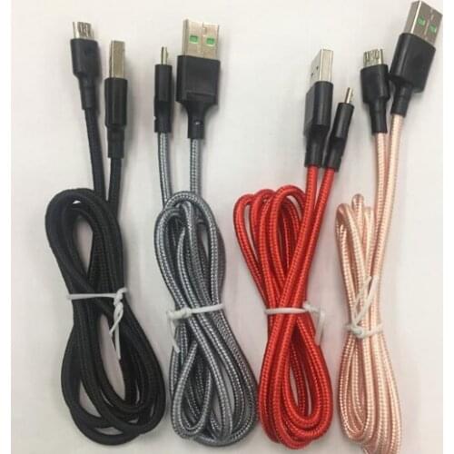 1M/3ft cable For type c Braided USB Cable V8 Micro USB Data Line Sync Charger Cable Cord Weave Rope Data Line For Smart phone Ty