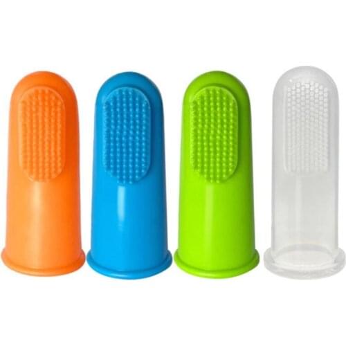 2 Pcs Dog Toothbrush Super Soft Pet Finger Toothbrush Teddy Baby Toothbrush Tartar Teeth Pet Supplies Pet Toothbrushes