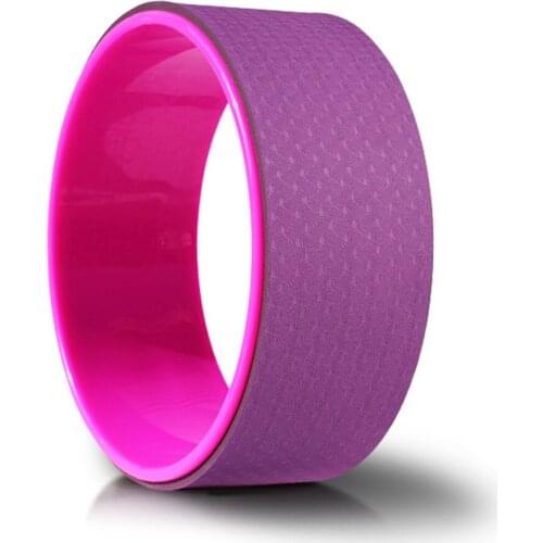 4pcs/set Fitness Bodybuilding Gym Workout Pilates Blocks Tools Yoga Wheel Ring Backbends Back Training Stretch Band Anti Slip