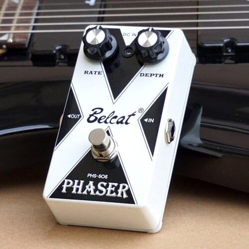 Belcat PHASER Electric Guitar Effect Pedal True bypass PHS-505 Effects Stompbox with Rate Depth Control