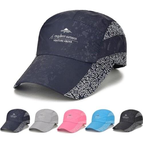 New Summer Breathable Quick drying Men Womens Baseball Cap Outdoor Sports Climbing Cycling Travel Fishing Hiking Sun Hat A164