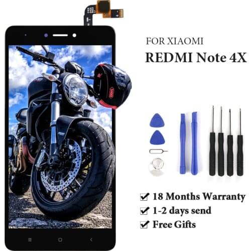 For Xiaomi Redmi Note 4X LCD Display Digitizer Frame Assembly Global Version For Snapdragon For Xiaomi Redmi Note 4X Screen