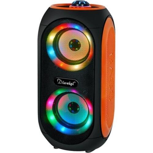 TWS Portable Bluetooth Speaker Home Theater TV Computer Soundbar Wireless Subwoofer Music Center Built-In Microphone LED Column