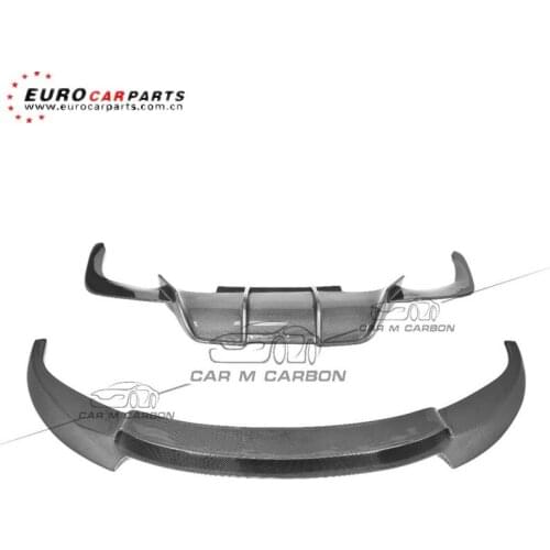 F12 M6 carbon fiber parts for M6 2014-2017year V-style front lip+diffuser for F12 F13